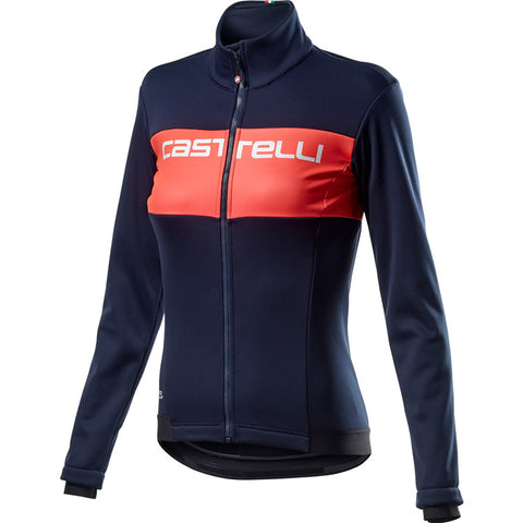 Castelli Como Cycling Jacket Women's - Savile blue/briliant pink/savile blue