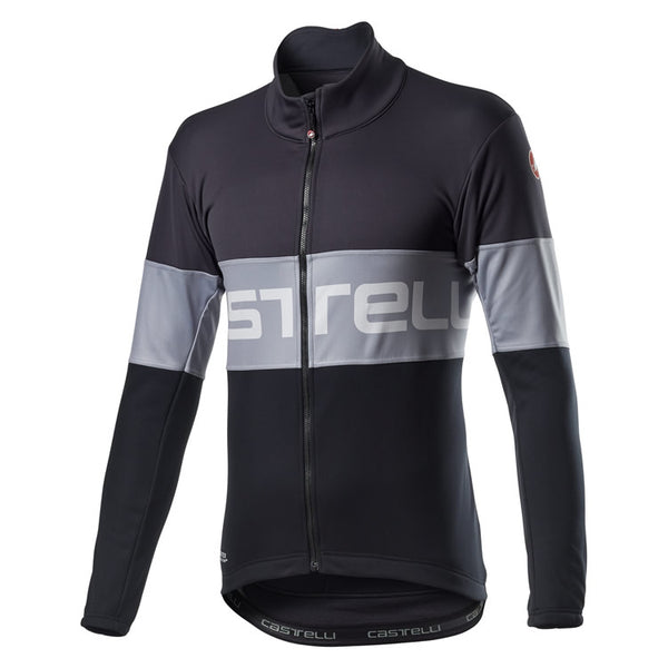 Castelli Prologo Cycling Jacket - Men's Dark grey/vortex grey/light black