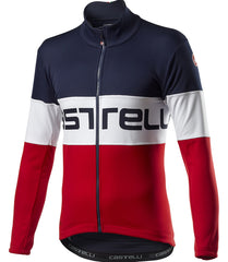 Castelli Prologo Cycling Jacket - Men's Savile blue/white/red