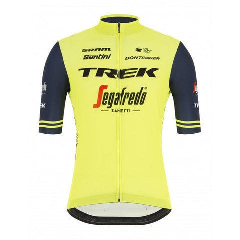 Santini Trek Segafredo 2021 Fan Line cycling jersey Yellow